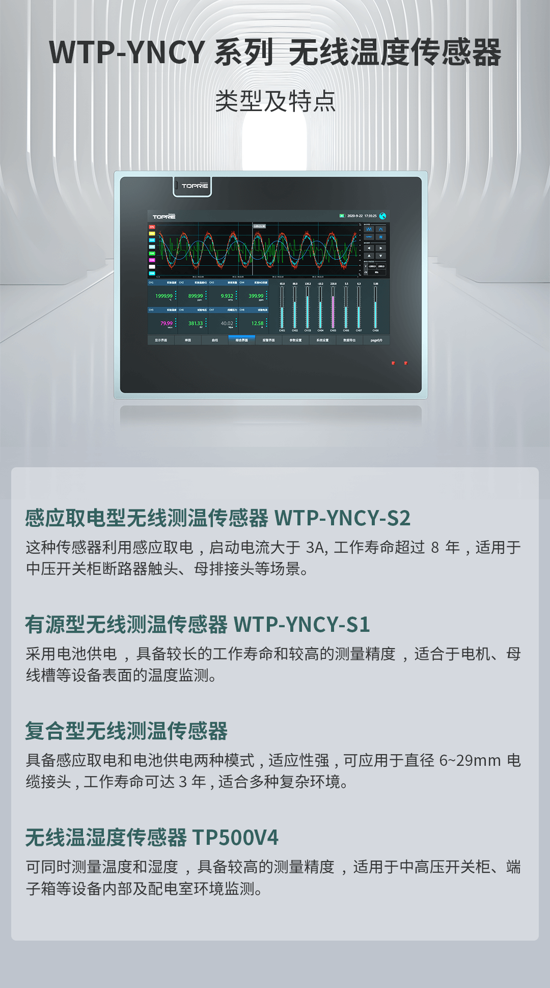 電氣接點溫度在線監(jiān)測